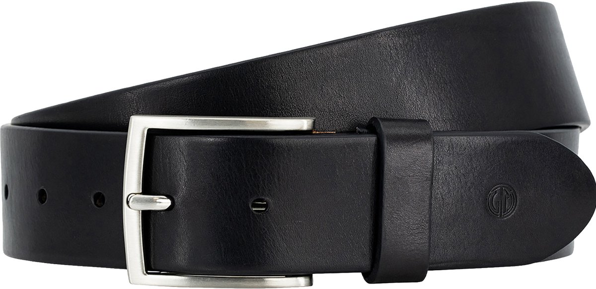 LINDENMANN leren heren riem - zwart