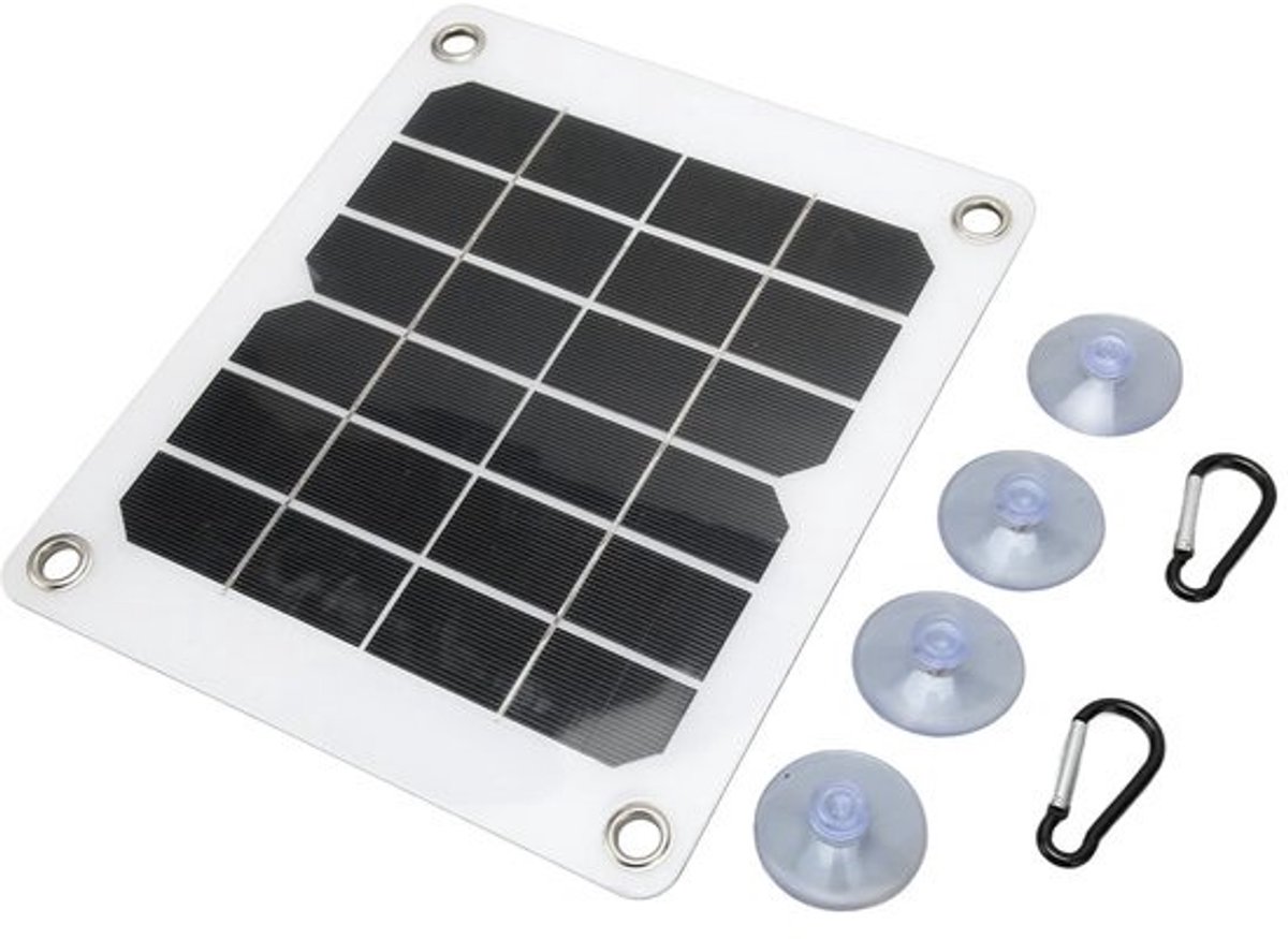 Jhubersproducts - Draagbaar Zonnepaneel - 20W USB-uitgang - Energiebesparend en Compact - Voor Wandelen en Kamperen - Mobiele Telefoon Oplader - Milie