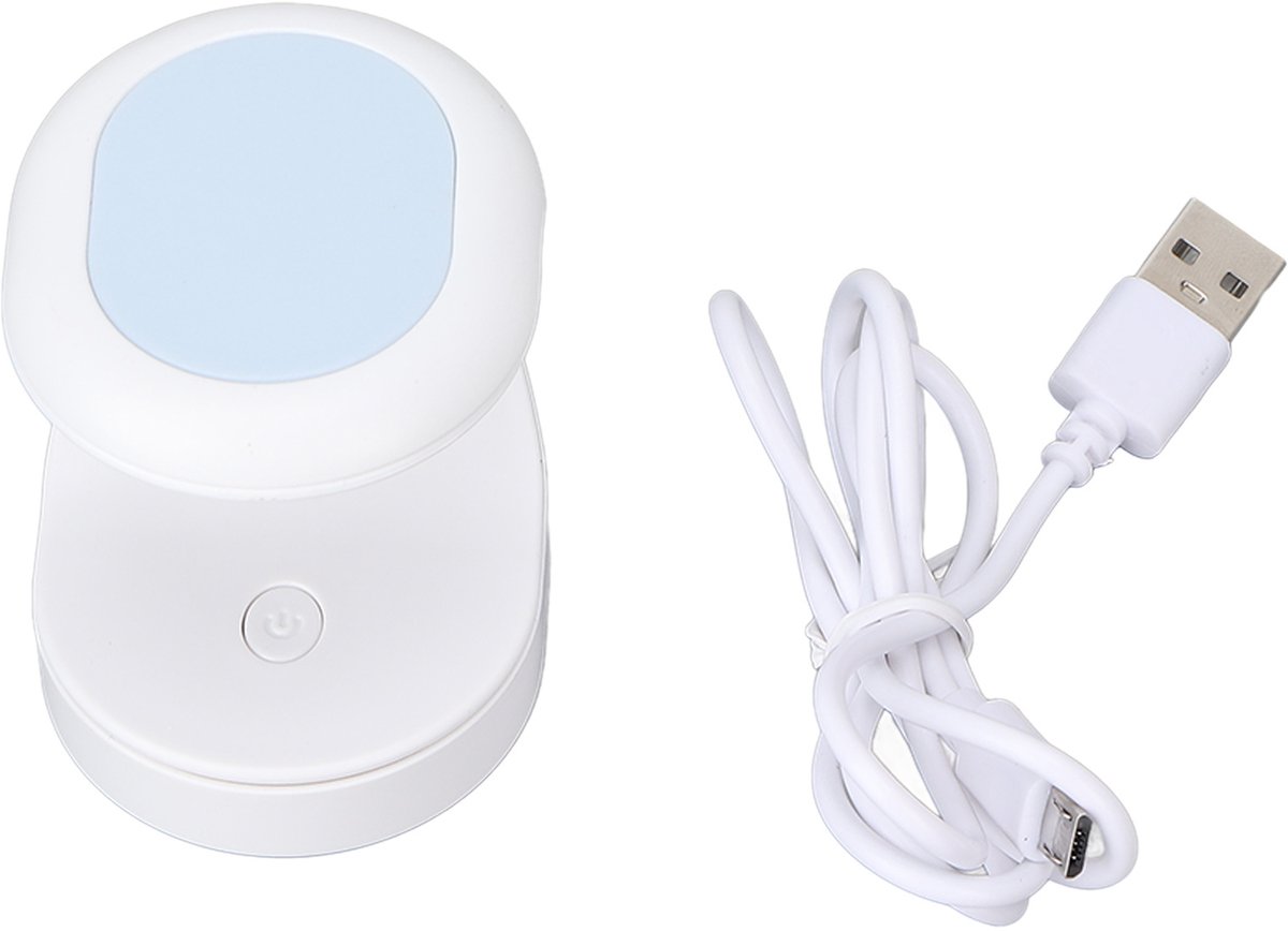 Mini nagellamp - UV-lamp voor gelnagels - LED-nagellamp - Draagbare nagellamp - Nageldroger - LED-lamp voor nagels - Snel uithardende mini-nagellamp - Nagellamp - Voor salon- en DIY-nagelkunst thuis - Drukknopschakelaar - 60 seconden timer - Wit