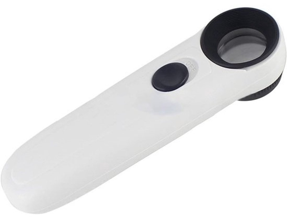 40x Handheld Vergrootglas met Dubbele Verlichting voor Lezen en Sieraden Beoordeling - Ideaal voor Inspectie van Munten, Insecten, Rotsen, Kaarten en Kruiswoordraadsels.