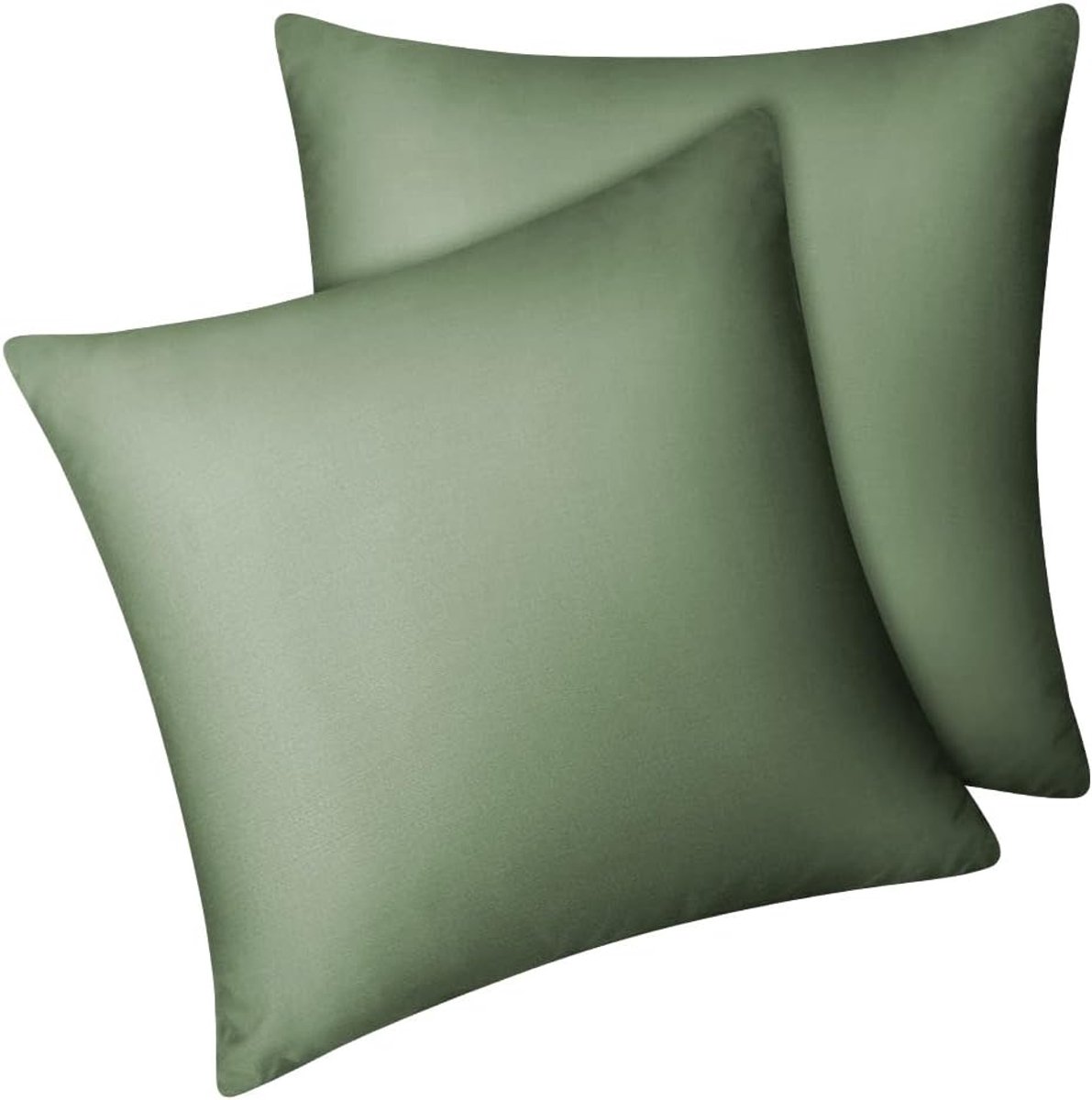 Lyocell bamboe kussensloop 80x80 verkoelend ademend, bamboegroen