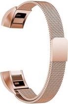 Fitbit Alta (HR) Luxe Milanees bandje | Rose Goud / Rose Gold| Premium kwaliteit | Size: L | RVS |TrendParts