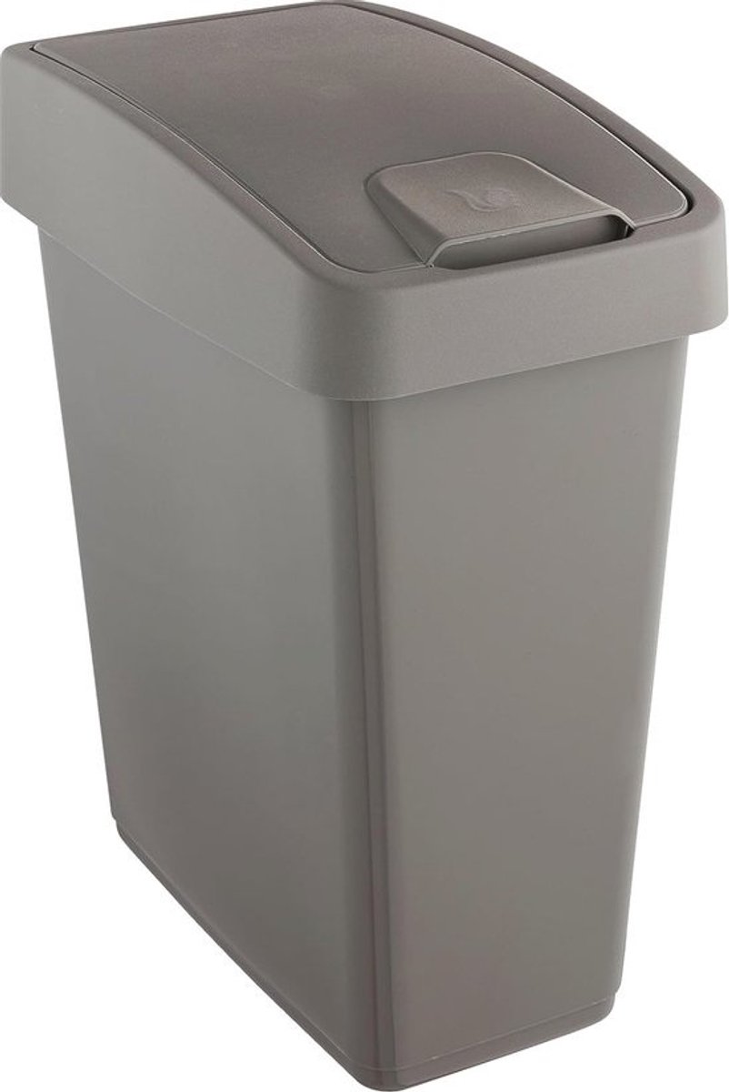Afvalcontainer met flip-deksel – 25 liter, soft touch en eco-vriendelijk design