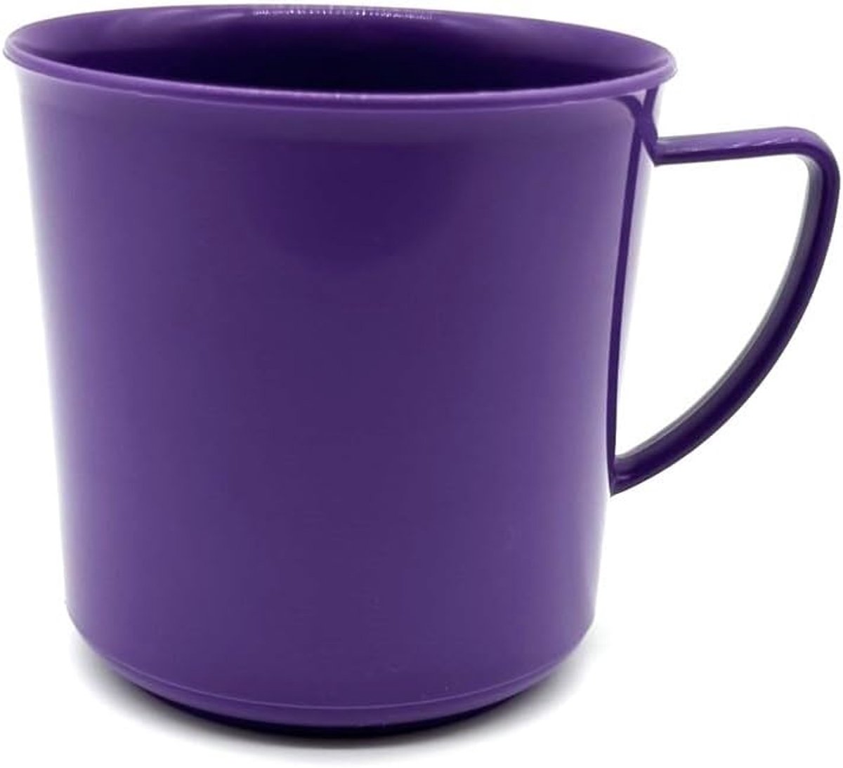 Handbeker handvat mok theekop koffiebeker herbruikbaar onbreekbaar 180 ml, kunststof, paars, 21-000-1509-1