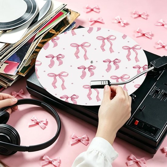 Slipmat 30,5 cm - vilt - antistatisch en geluidsreducerend - verbeterde stabiliteit vinyl - m-winkel — afbeelding 2