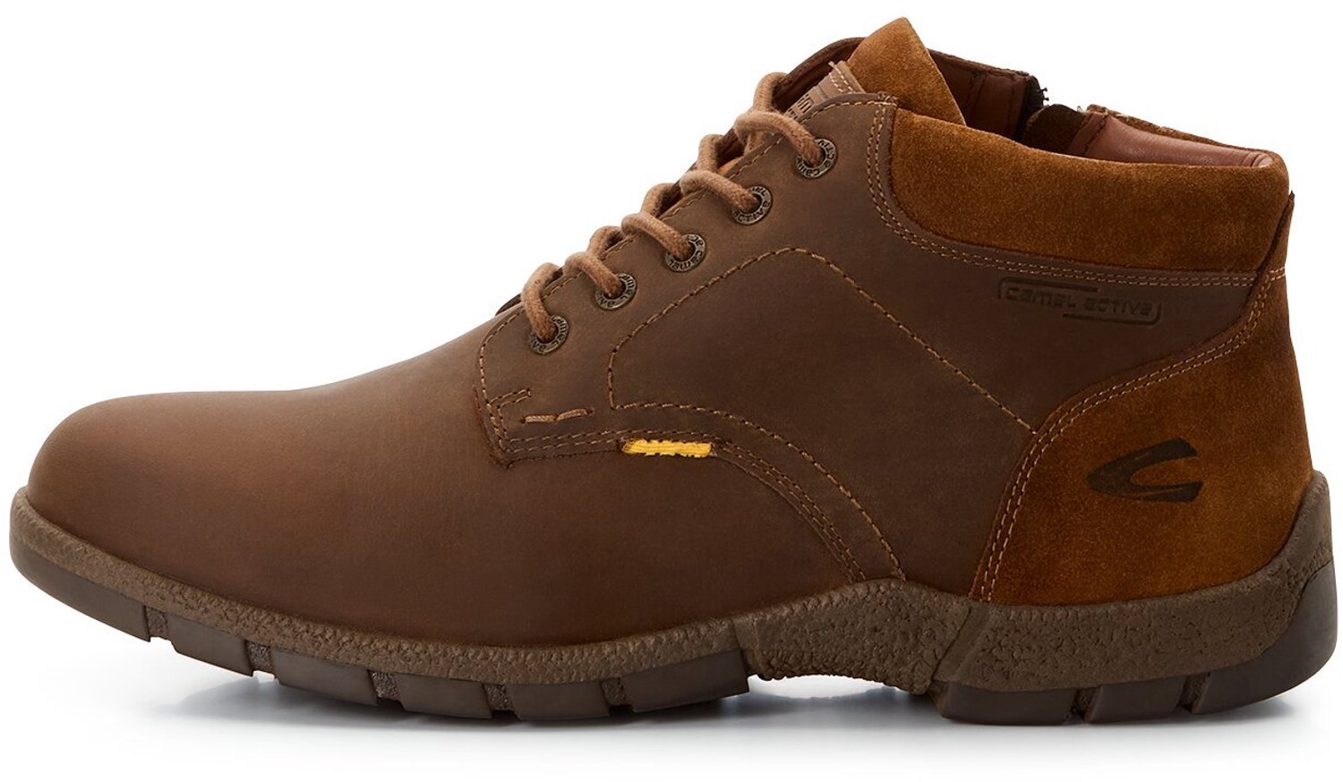 camel active Gevoerde Boots met Gewatteerde Schachtrand - Maat - Bruinmenswear-43