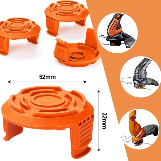 Set vervangspoelen voor 20V grastrimmer - duurzame trimmerdraden Ø1,65mm x 3m (4 stuks) — afbeelding 5