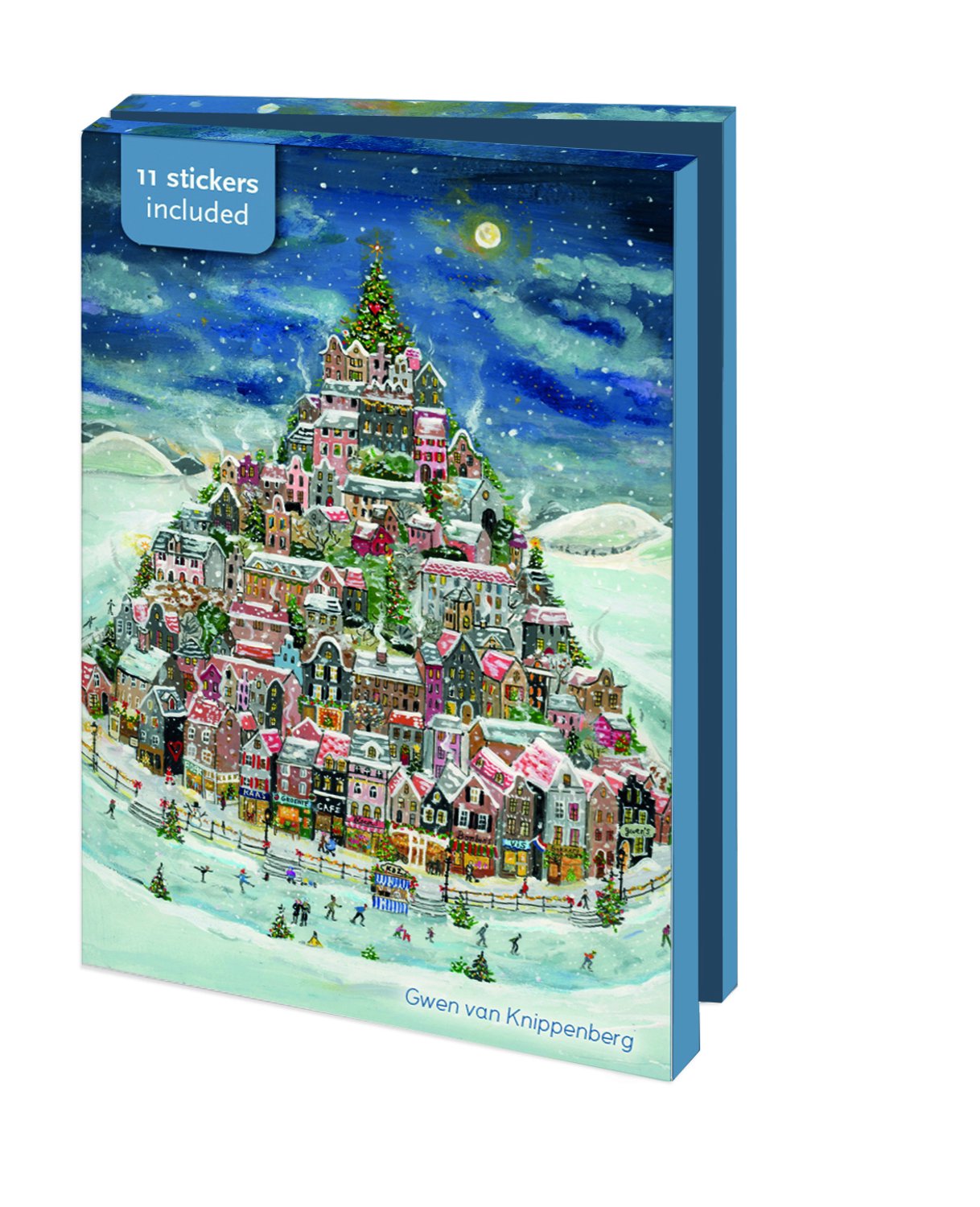 Kerstkaarten 10x - Kaartenmapje met env. Klein - Kerst, Gwen van Knippenberg - 2x5 motieven
