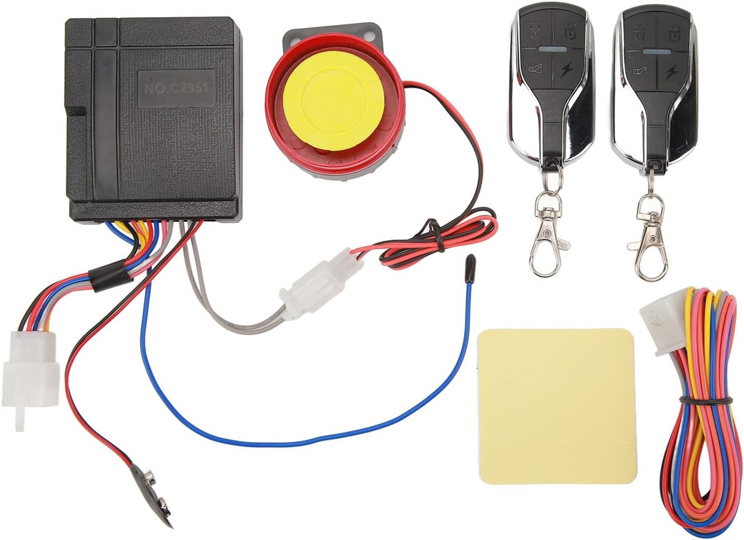 Motorfiets alarmsysteem 12V - 4 gevoeligheidsniveaus - afstandsbediening - anti-diefstal bescherming - Vemera