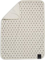 Elodie Pearl Velvet baby deken - Wiegdeken - Dekentje - Fleece deken -Monogram (75x100cm)