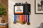 Medaillehanger - Medaille rek - Medaille ophangen - Gepersonaliseerd-Medaille houder - Hardlopen -Startnummer houder- Incl. Bevestigingsset & Krijt- Triatlon- Cadeau
