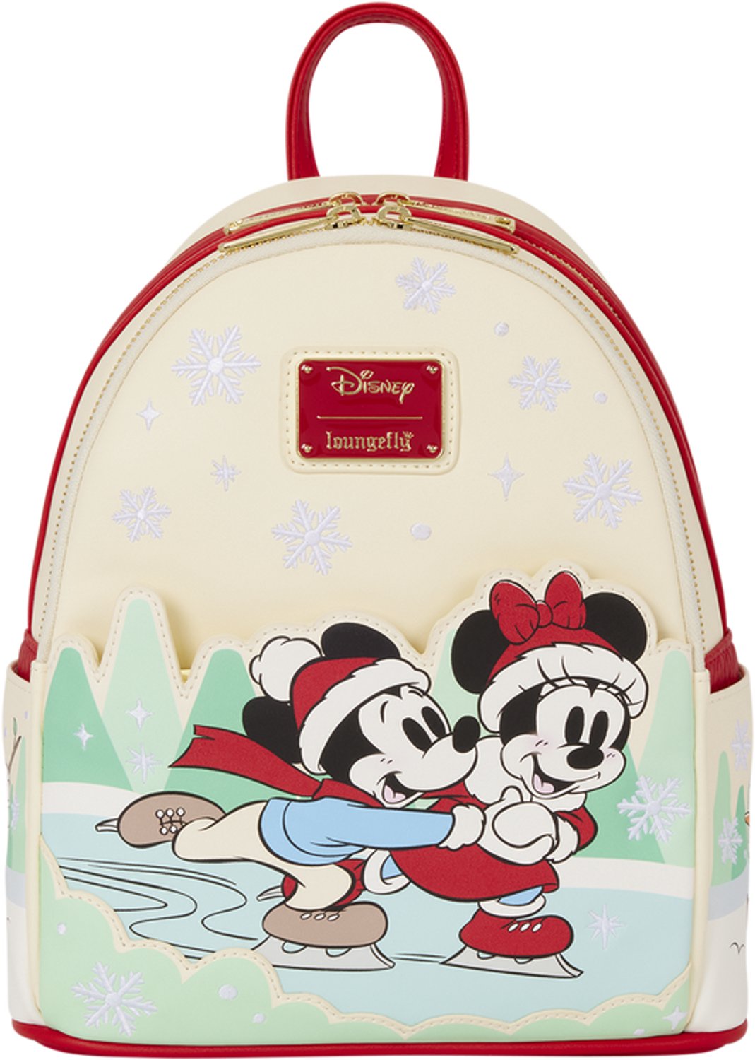 Disney Loungefly - Mickey & Friends Holiday Ice Skating Mini Backpack