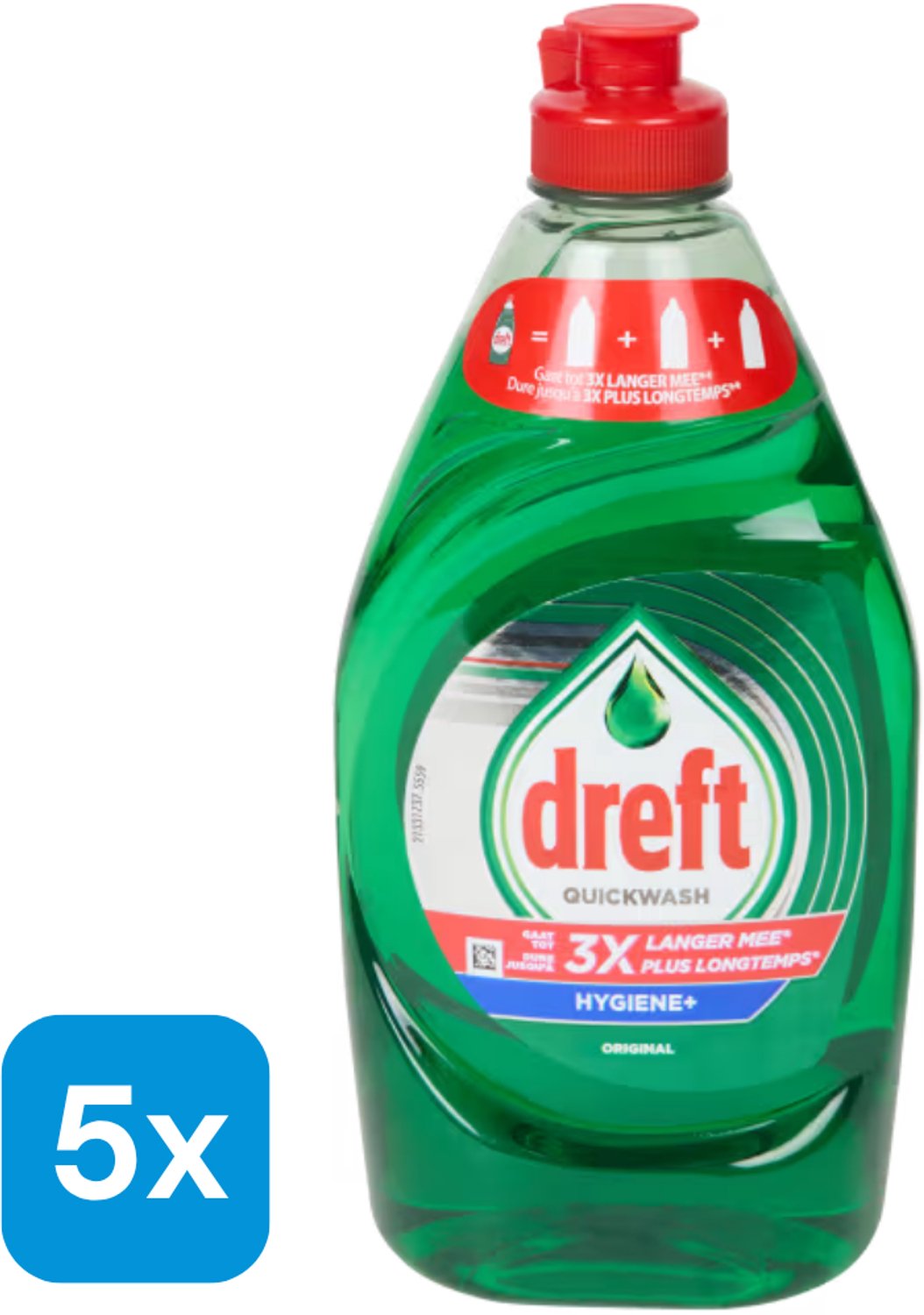 5x Dreft Quickwash afwasmiddel Original 450 ml