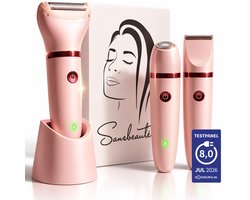 3-in-1 Ladyshave Gezicht - Oksels - Benen - Bikinilijn - Sansbeauté® - Scheerapparaat Vrou
