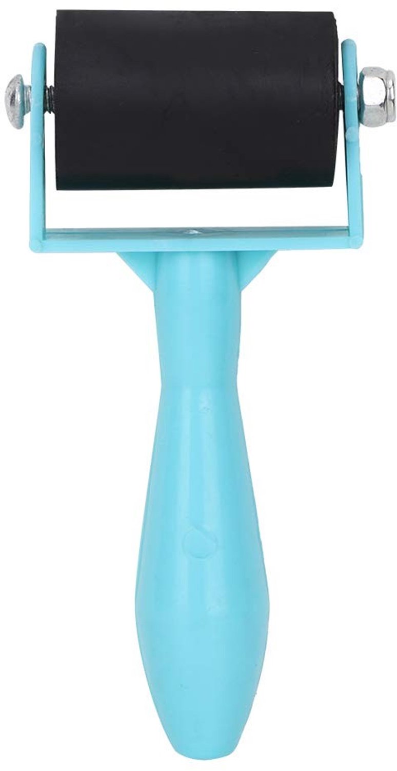 Rubber Brayer 3.5cm - Kunstgereedschap - Inkt Roller - Schilderen - Stempelen - Duurzaam - Robuuste Handgreep - Printroller
