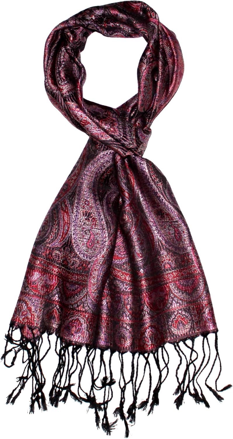 Zijden Heren Sjaal Elegant Paisley Patroon - Merkloos