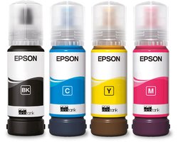 Epson 104 - EcoTank Inktflessen - Multipack - Zwart / Kleur