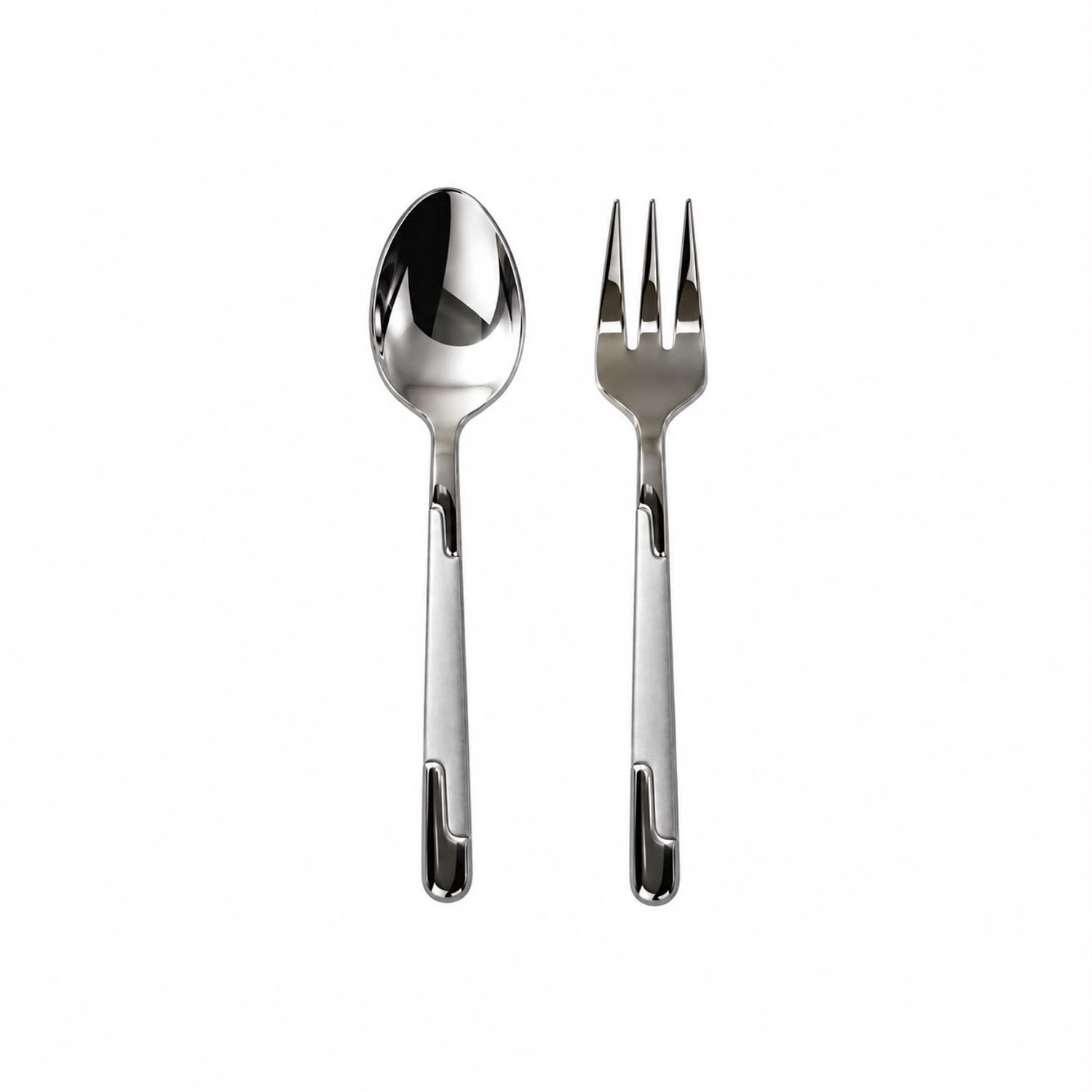 Kochmann Bestekset 12-Delig – Koffielepels & Dessertvorkjes voor 6 Personen – RVS 18/0 – Mat & Hoogglans Design – 6 Koffielepels en 6 Gebaksvorkjes – Modern Zilverkleurig Dessertbestek – Luxe Tafelbestek voor Koffie, Gebak & Taart