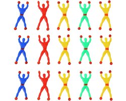 Kleurige Klimstickers voor Kinderen - 15 Stuks Elastische Decoraties voor Feestjes en Cadeaus voor Meisjes