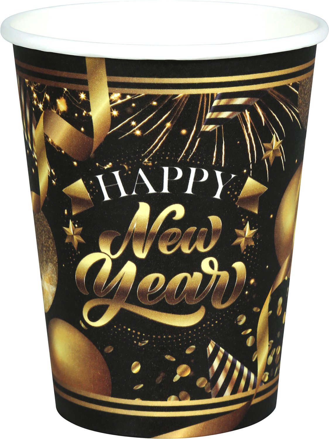Elegante Nieuwjaar Bekertjes 240ml (6st)