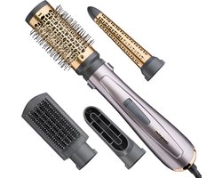 BaByliss Air Style 1000 Föhnborstel - Ideaal voor Halflang tot Lang Haar - 4 Opzetstukken - 50mm Volumeborstel - Ionisch - Coolshot - 1000W Airstyler - AS136E