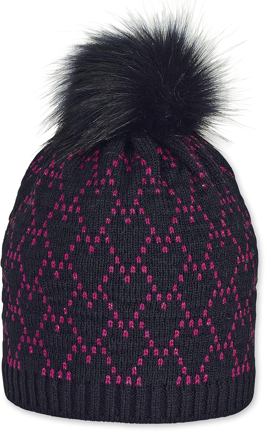 Sterntaler Kinder Muts Fluffy Pompon Gebreid Katoen Fleece