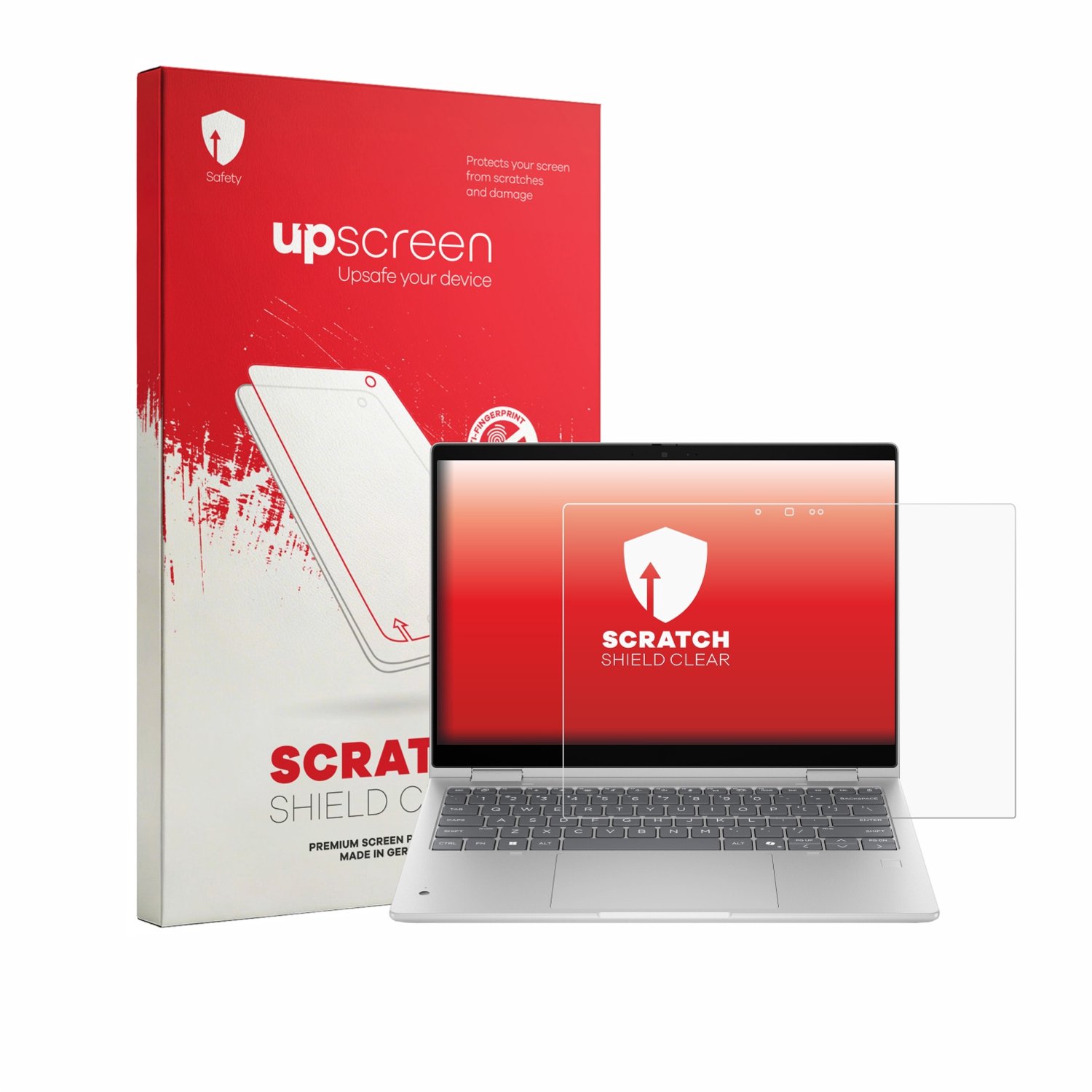 upscreen - Screenprotector voor HP ProBook 4 Flip G2i 13“ - Folie Beschermfolie transparant