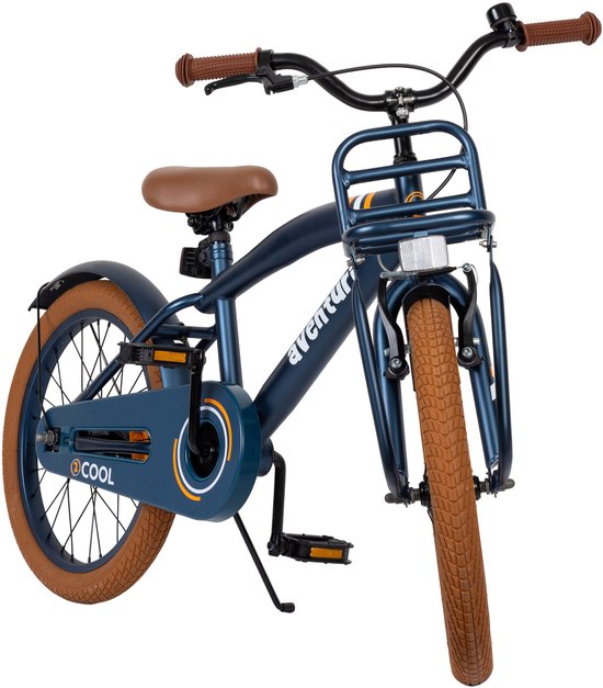 Aventuri 2Cool 3.0 Jongensfiets 18 Inch - Kinderfiets voor 5 tot 7 Jaar - 110-125 cm - Met Standaard - Blauw — afbeelding 3