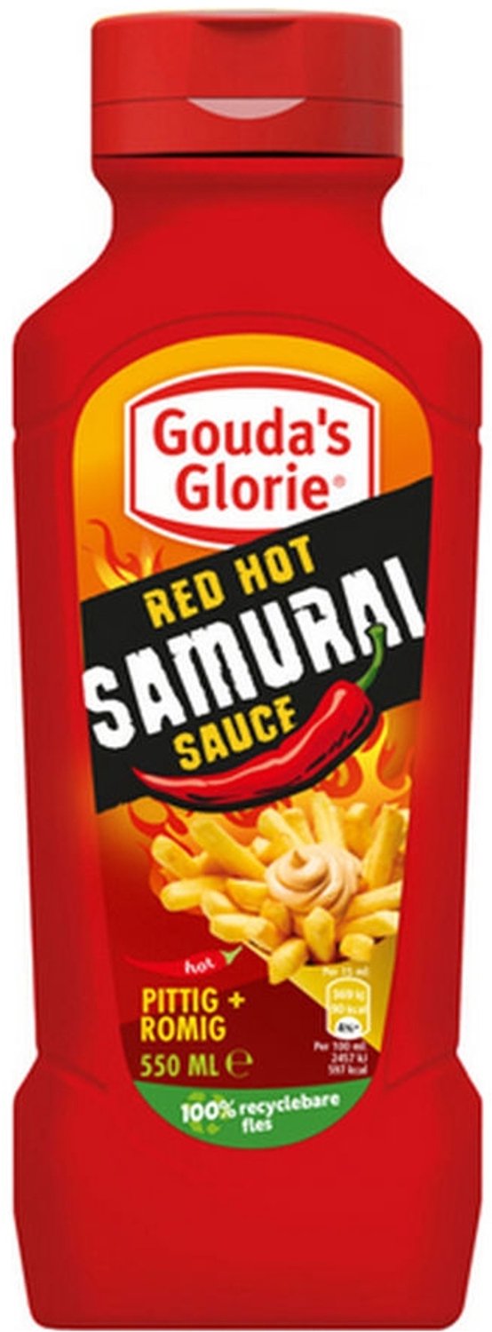 Gouda's Glorie - Red Hot Samurai Sauce - 6 x 550 ml