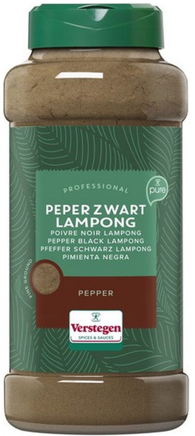 Verstegen - Zwarte Lampong Peper Gemalen - 475 gram - Omdoos 6x