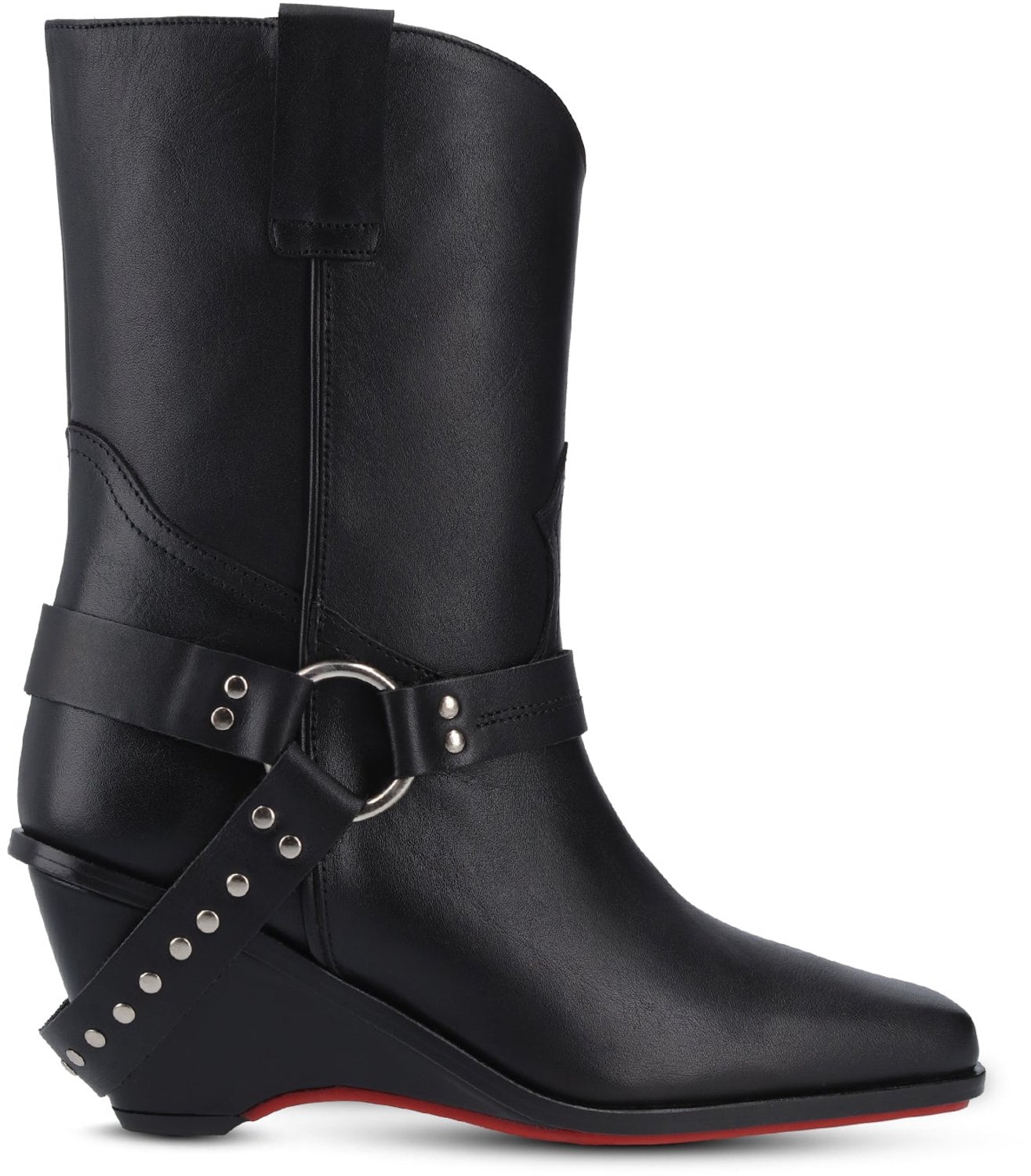 Jan Jansen - Square Bootie - Dames - Enkellaarsjes - Zwart