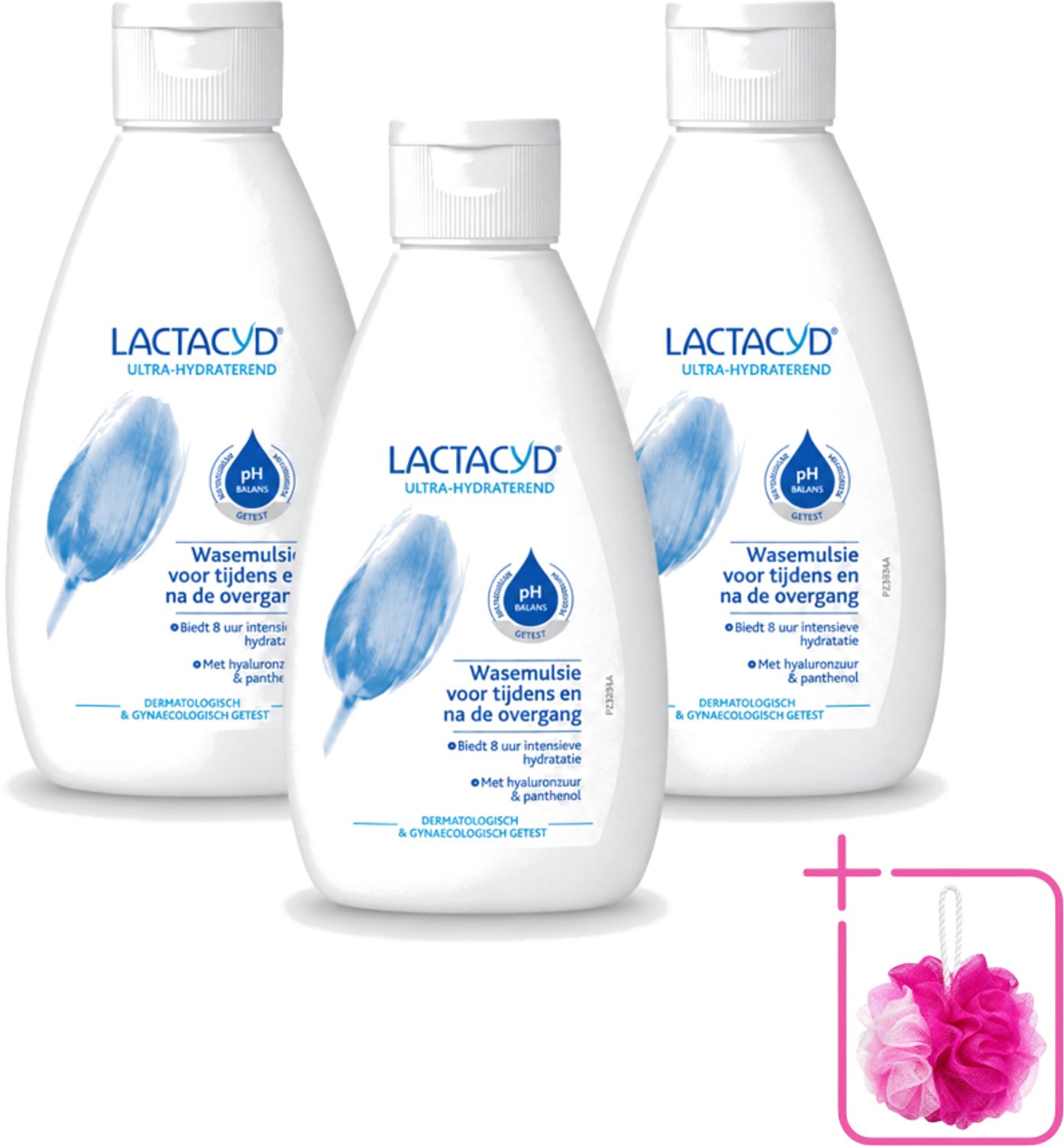 3 x Lactacyd – Ultra Hydraterend – Voor tijdens en na de overgang – 200 ml - Bulkverpakking - Overgang - Douchemop - Hydraatatie