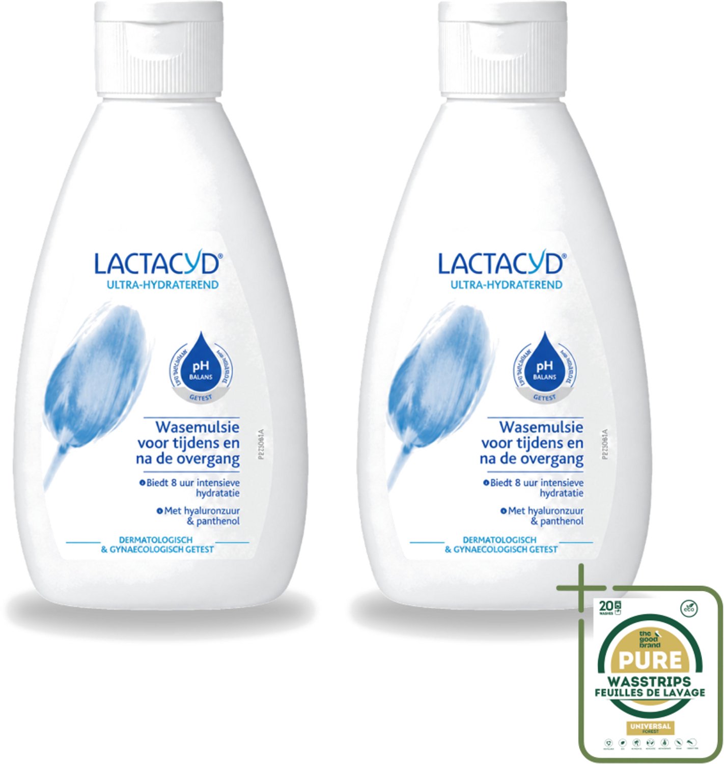 2 x Lactacyd – Ultra Hydraterend – Voor tijdens en na de overgang – 200 ml - Wasstrips - Intieme Verzorging - Overgang - Hydratatie - Droogheid - Jeuk
