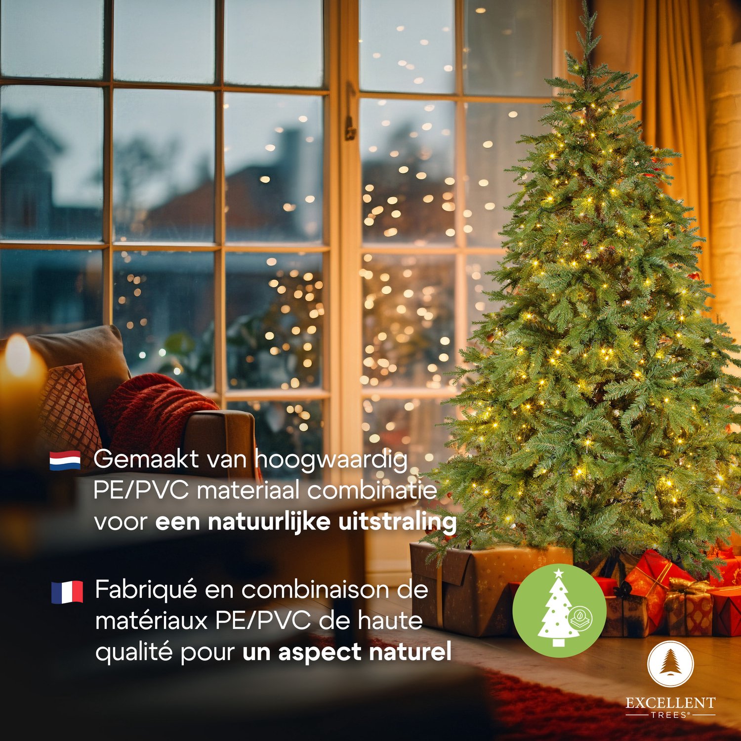 Excellent Trees® LED Ulvik 240 cm - Premium Kerstboom met 560 lampjes ⌀155cm - 240cm – foto 4