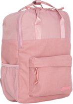 New Rebels Los Angeles Ribbi Rolltop Rugzak 13L – Stevig Rib Polyester – Lichtgewicht Schooltas & Werktas - Old Pink