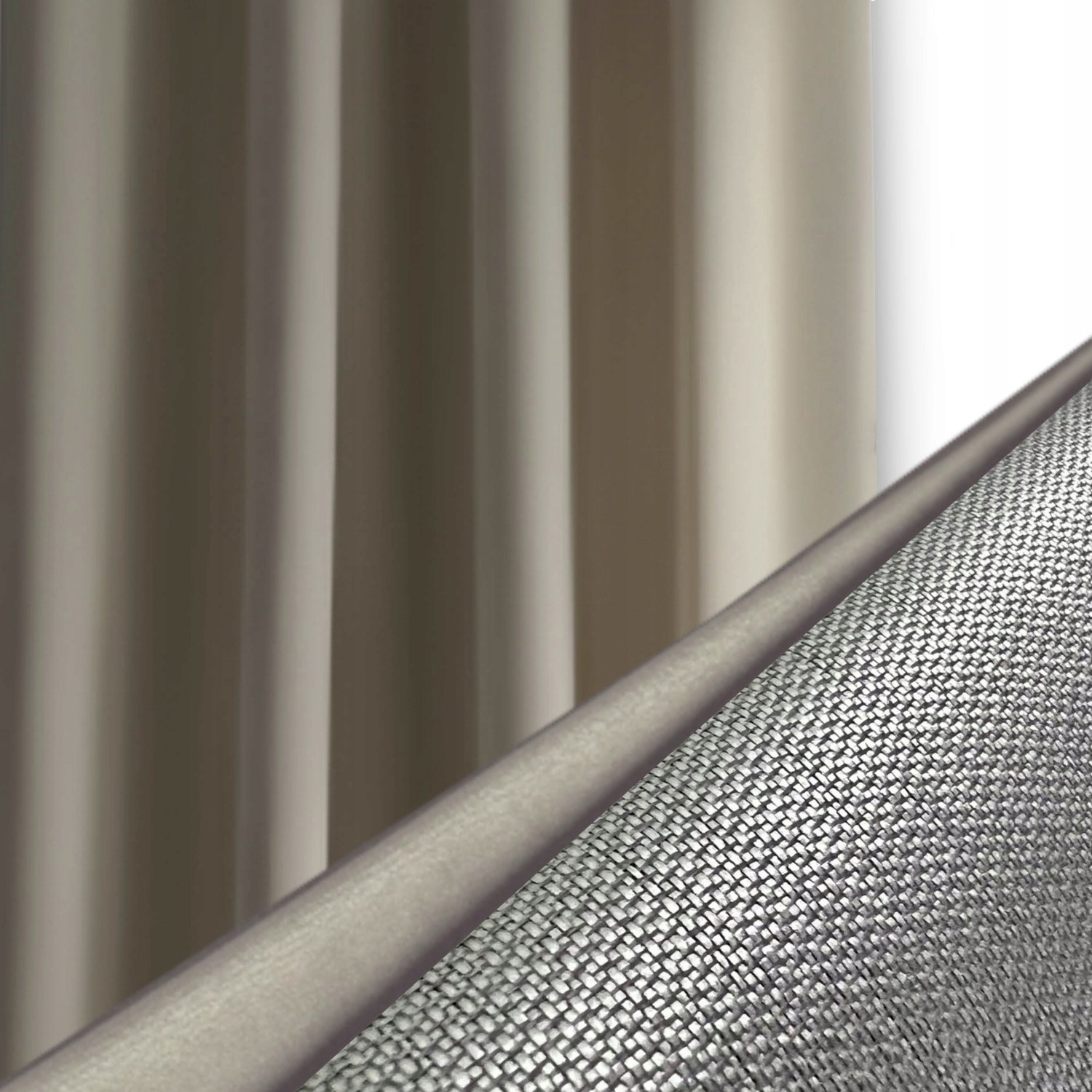 PRESTIQUA Thermo Verduisterende Velours Gordijnen met Ringen - Beige 170x415 cm