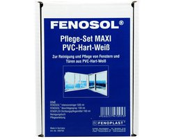 FENOPLAST Fenosol onderhoudsset voor hard wit pvc MAXI – reiniger, dichtingsverzorging en beslagsspray