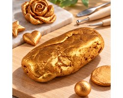 Koperkleurige boetseerklei 50g metallic hars klei langzaam drogend zachte structuur creatieve klei voor hobby en modelleren
