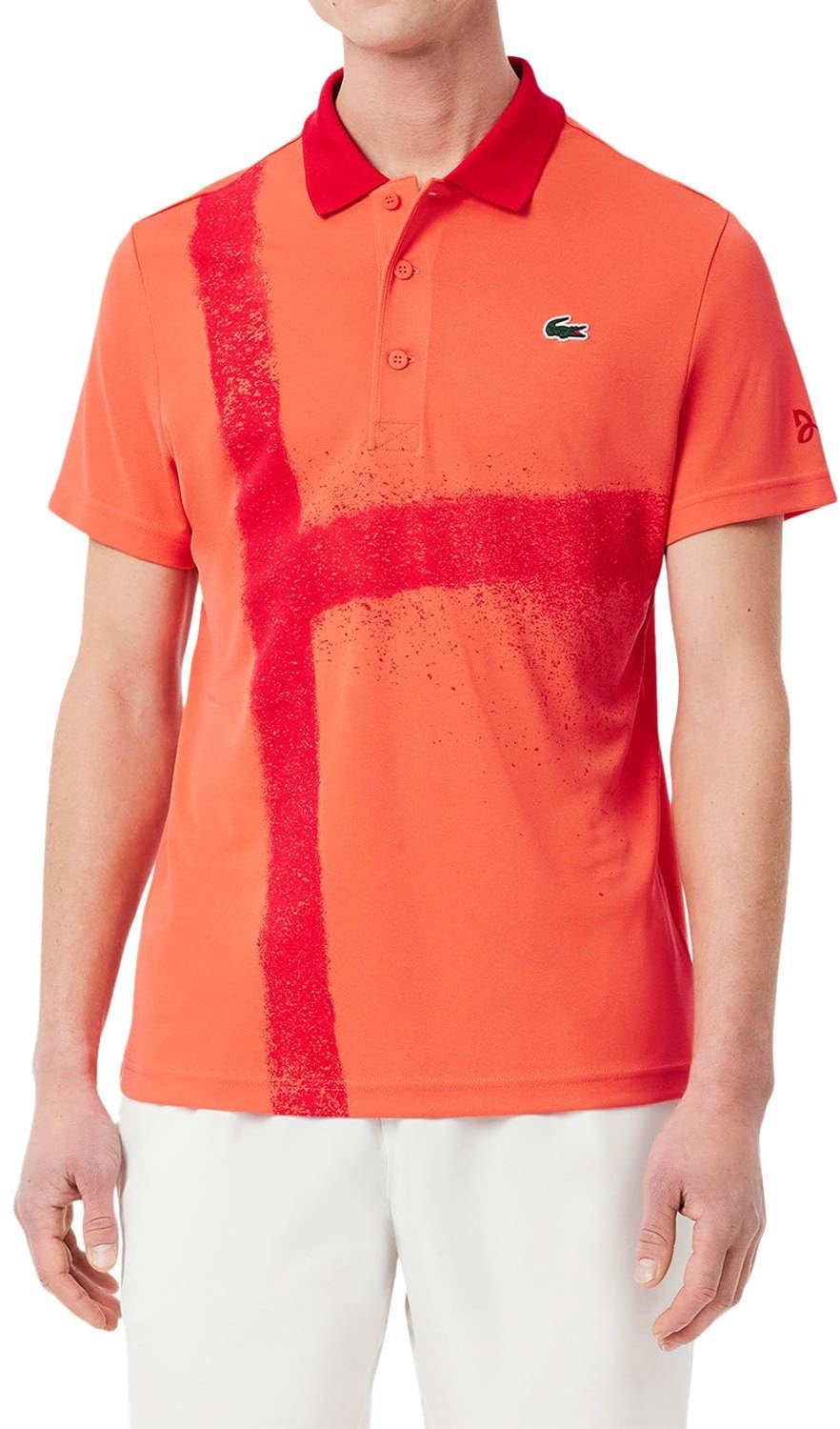 Lacoste Novak Replica Polo Oranje