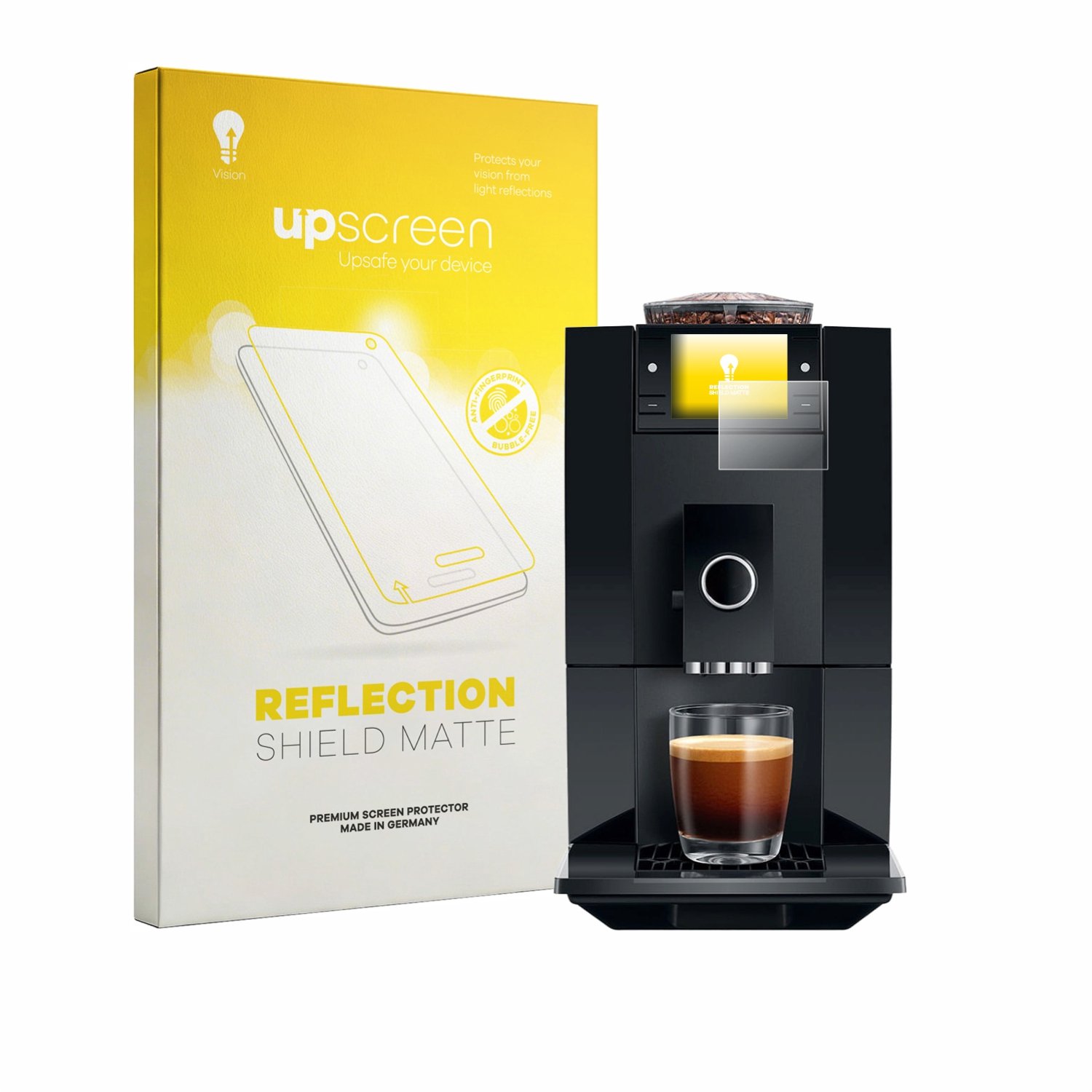 upscreen - Screenprotector voor Jura A8 - Folie Beschermfolie anti glare matte