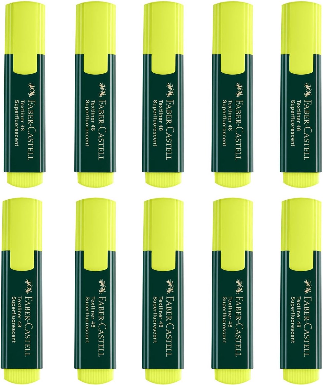 Faber-Castell Textliner 48 Markerset - 10 Gele Highlighters
