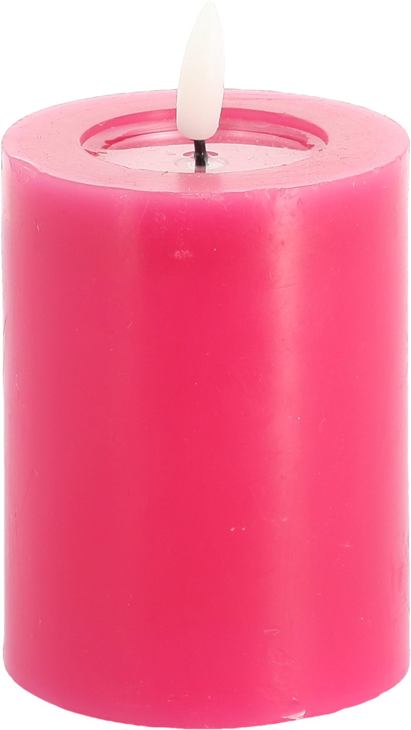 ARTYFETES - Roze LED-kaars 7 x 10 cm