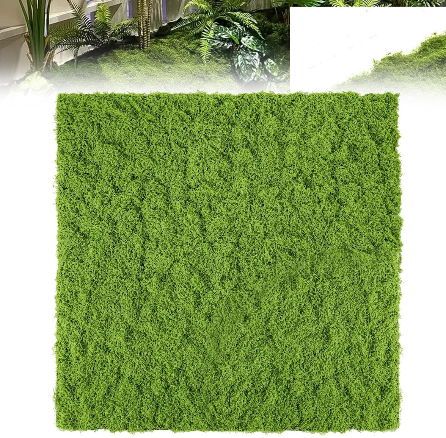 Kunstschuim mat 1 x 1 m - Lichtgroen voor decoratie
