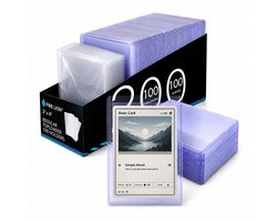 NorthSeaTCG CardSafe – 100 Toploaders + 100 Penny Sleeves – 3x4 Kaartbeschermers voor Pokémon, One Piece, Dragon Ball & TCG - High grade