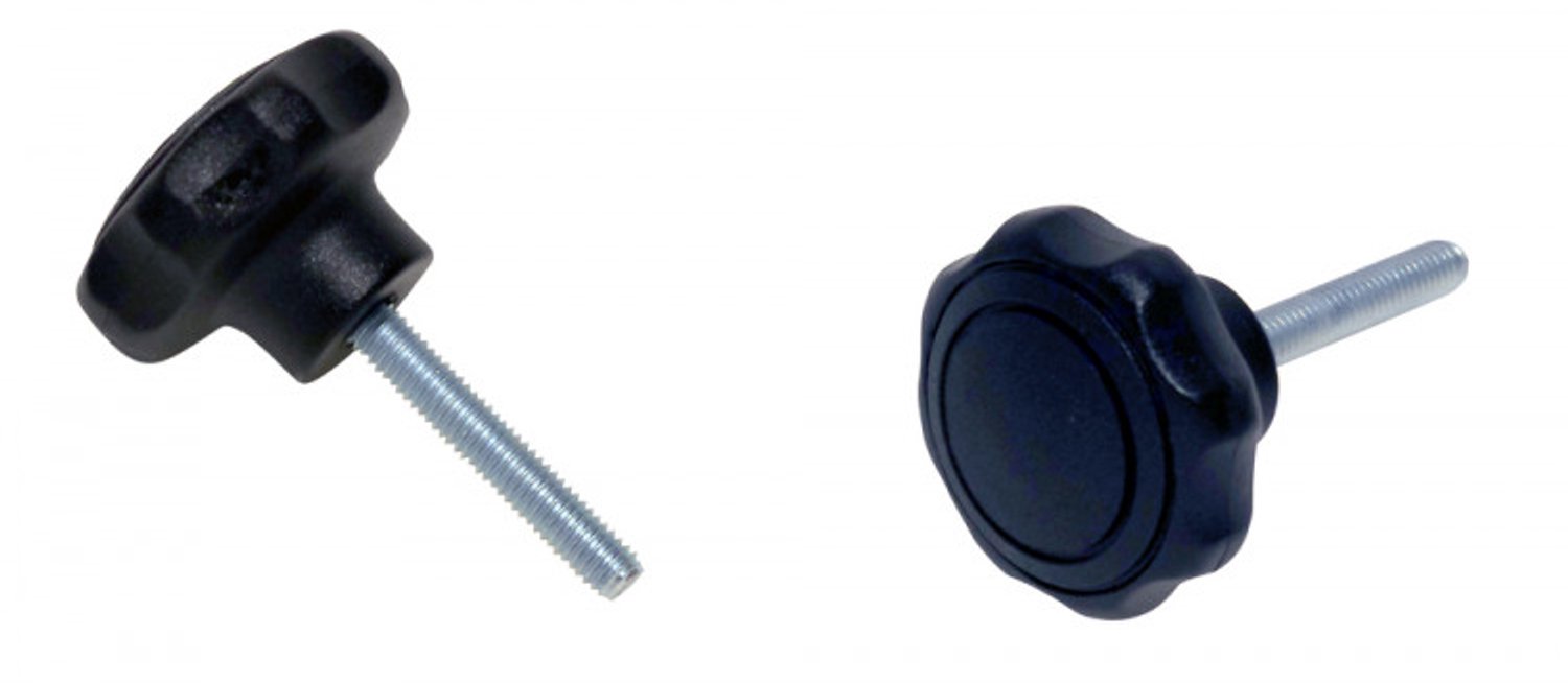 Sterknopschroef met Draadeind M6x25mm Zwart