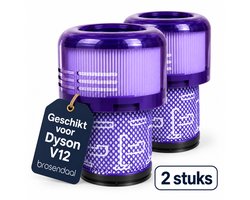 Brosendaal Filter geschikt voor Dyson V12 - Geschikt voor alle V12 modellen - SV20 | SV26 | SV30 | SV46 - Uitwasbaar en Herbruikbaar - 2 stuks