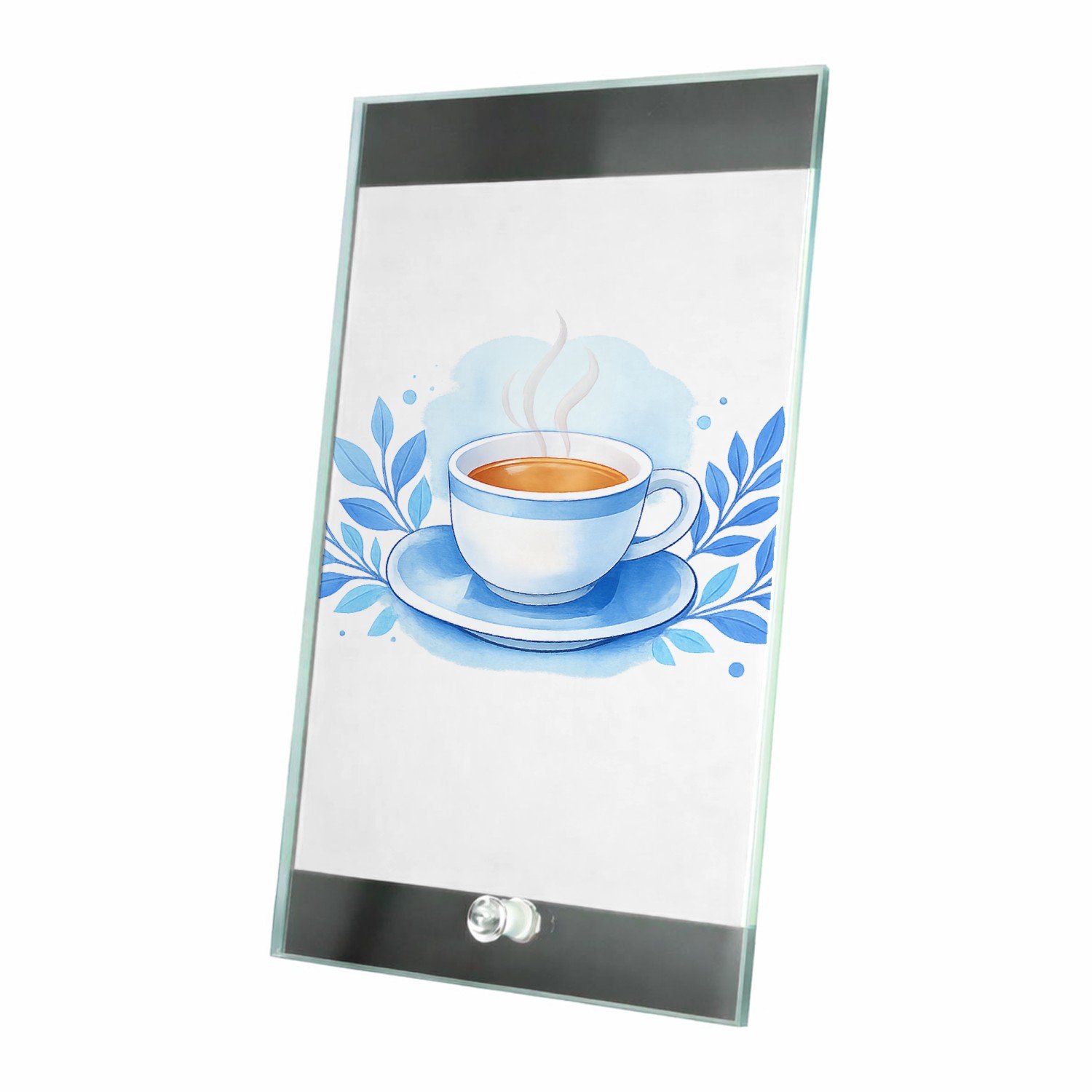 Mr Cadeautjes Glasframe 15 x 23 - design Een vrolijk dankbaar cadeau-ontwerp met een warm seizoensgev | cadeau Wit