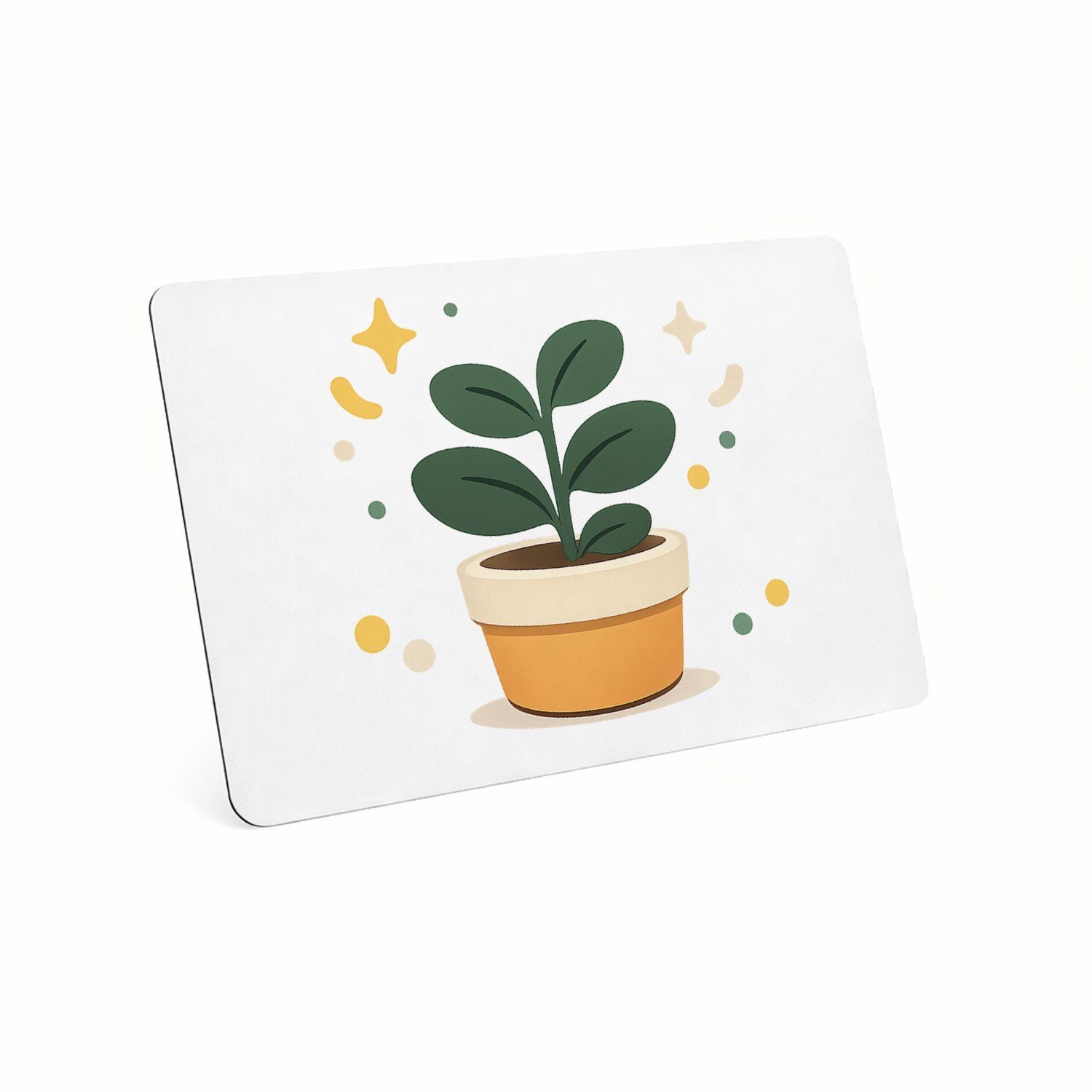 Mr Cadeautjes MDF magnetische fotolijst 28 x 19 - design Een vrolijke bedankmok met een kleine, centraal geplaatste i | cadeau Wit