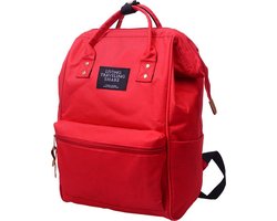 Hippe Rugtas Ruime Rugzak Schooltas -Rood BACK TO SCHOOL