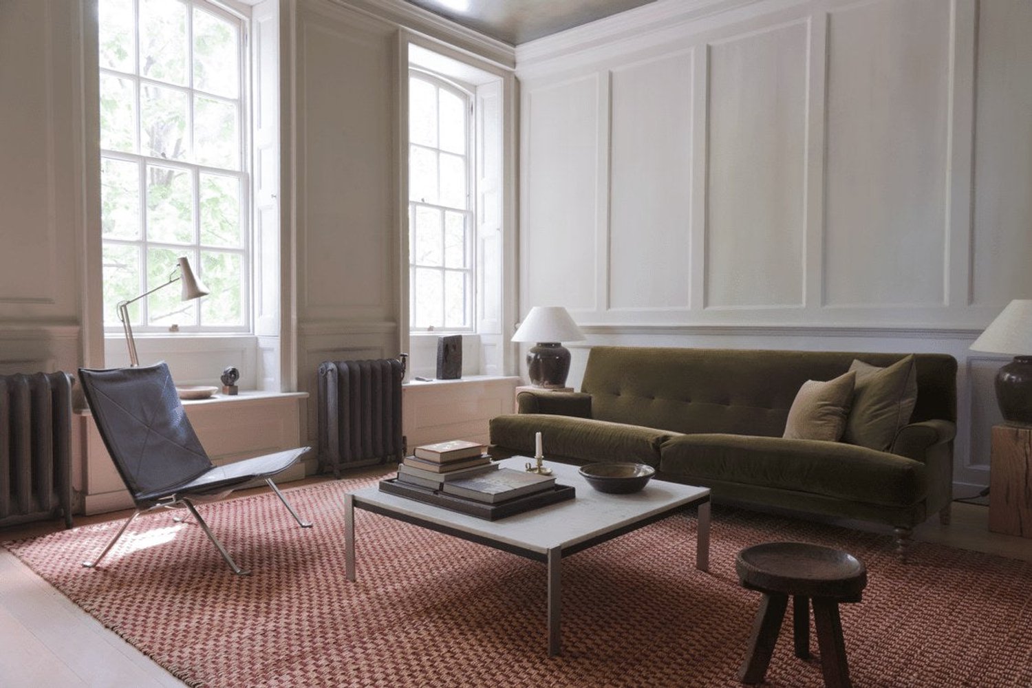Layered LBABU Vloerkleed - Rood,Beige - Rechthoekig, Loper - Jute, Wol - Eetkamer, Woonkamer, Slaapkamer - Geometrisch - Modern, Scandinavisch, foto 2